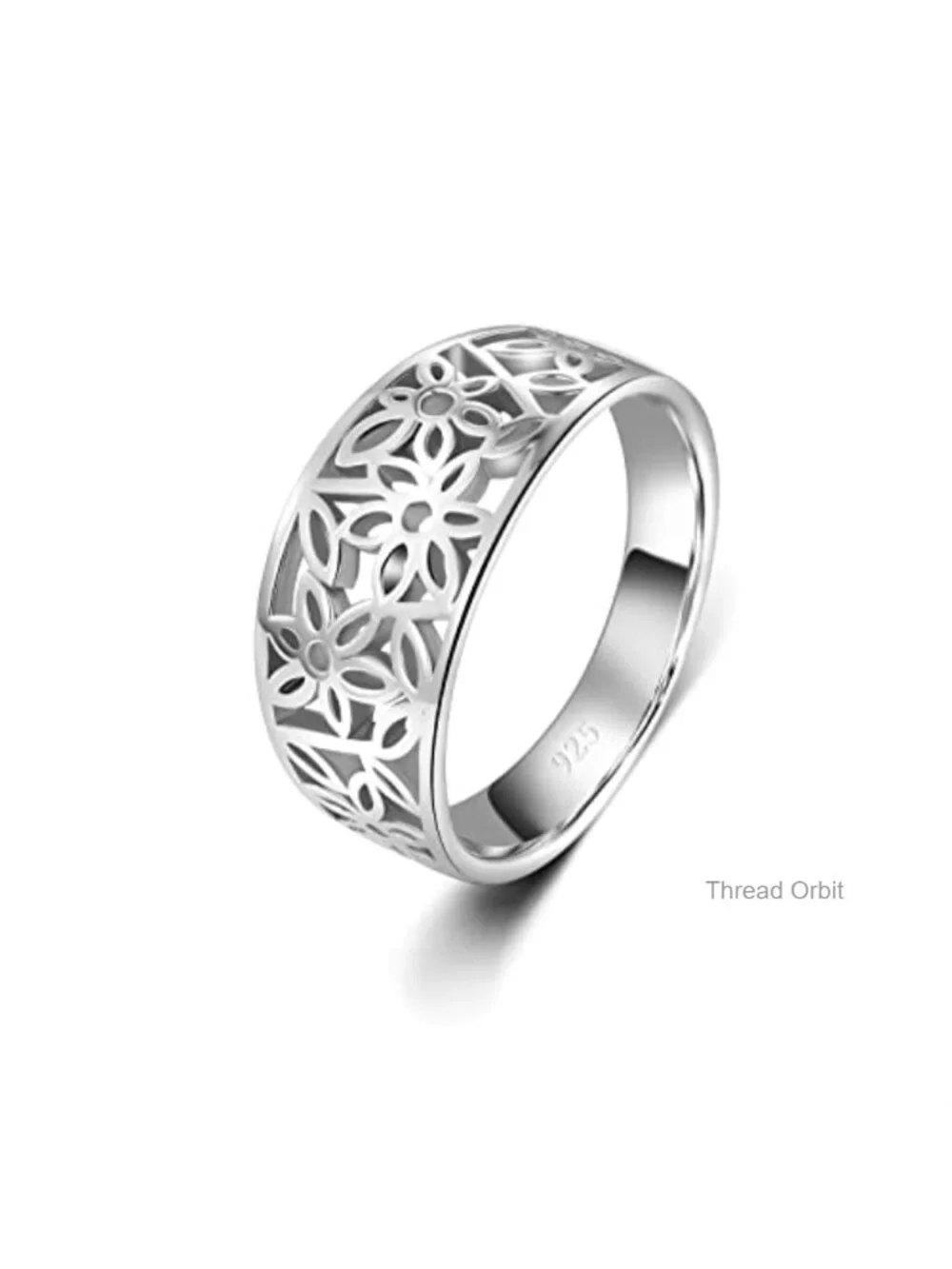 925 Sterling Silver Ring 14K Gold Plated Vintage Filigree